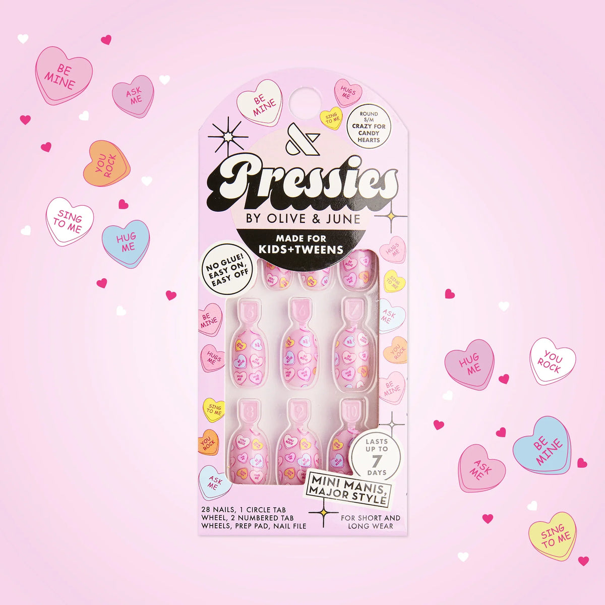 CRAZY FOR CANDY HEARTS - Pressies | Short Medium | Round