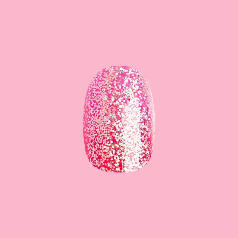 Cherry Super Sparkle - Press On | Short | Round