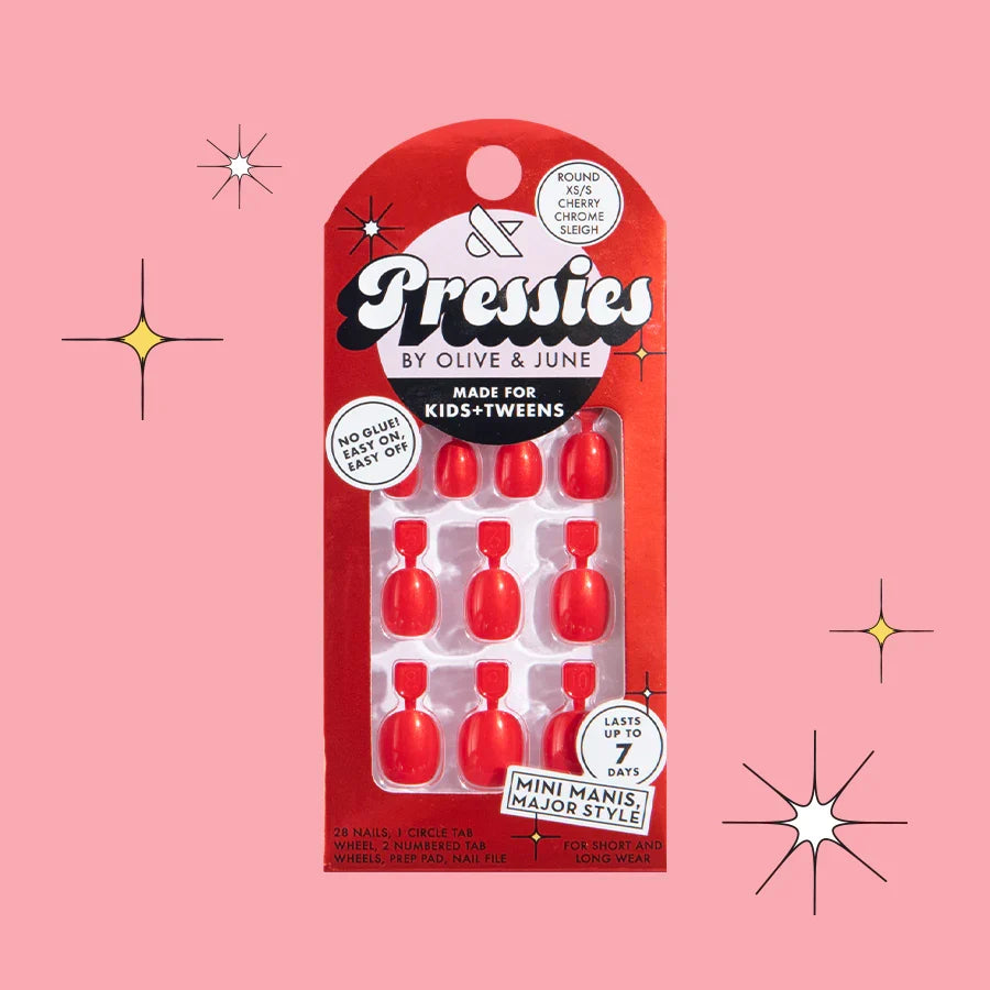 Cherry Chrome Sleigh - Pressies | Extra Short Short | Round