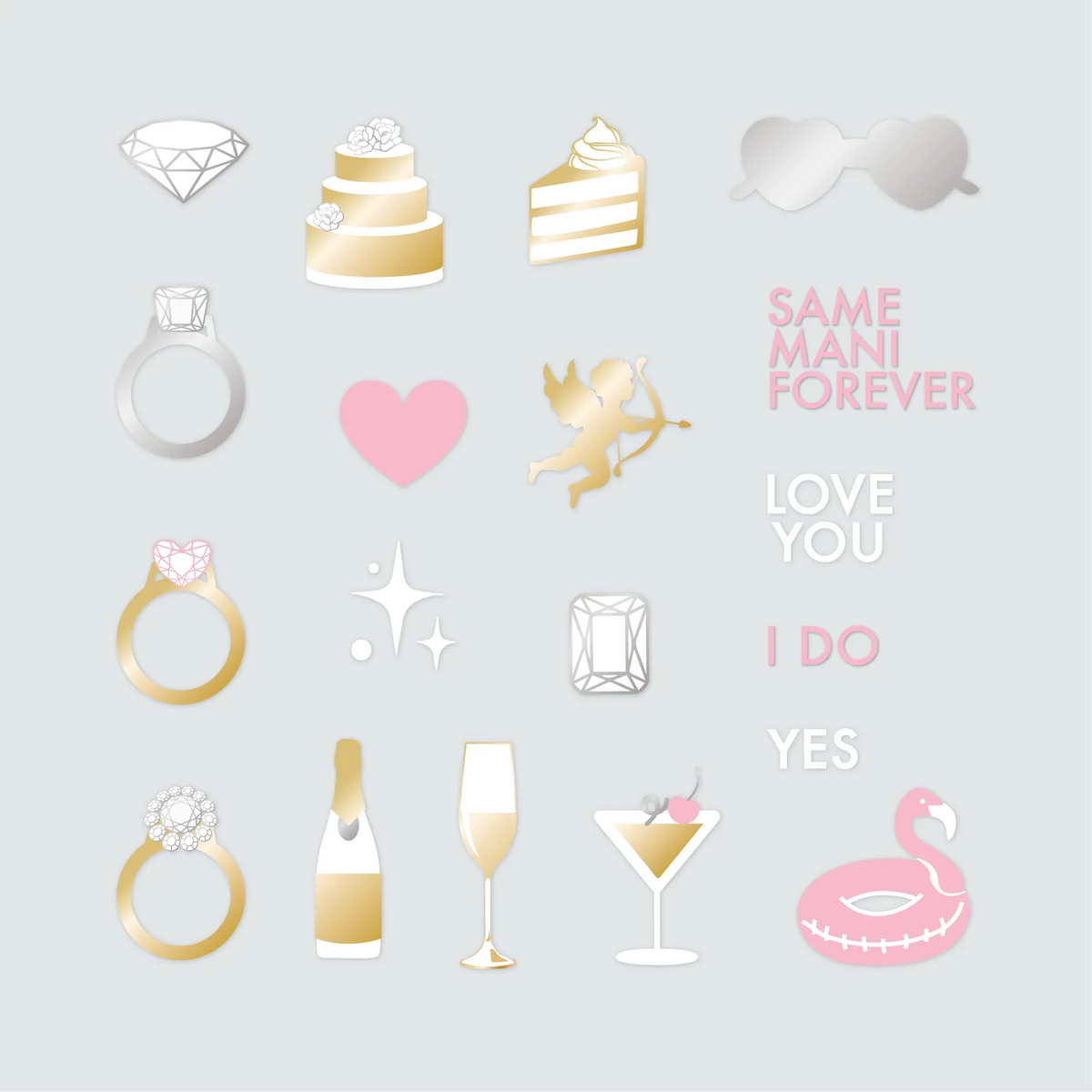 For the Bridal Party Nail Art Stickers