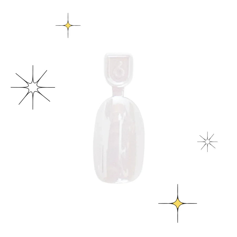 Marshmallow Puff Chrome - Pressies | Short Medium | Round