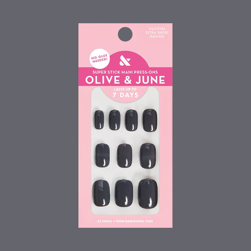 Inkling - Tab Press-On | Extra Short | Squoval