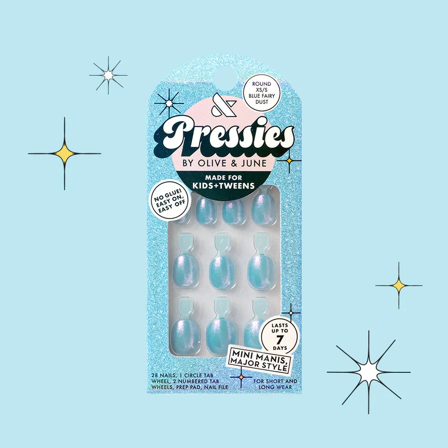 Blue Fairy Dust - Pressies | Extra Short Short | Round