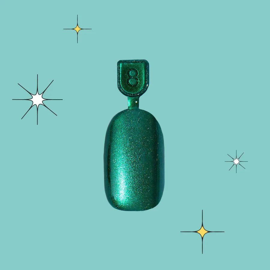 Emerald Magic Velvet - Pressies | Short Medium | Round