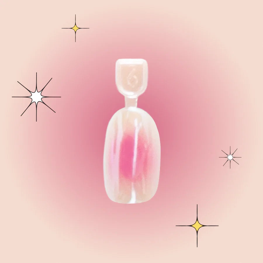 Cotton Candy Aura - Pressies | Short Medium | Round