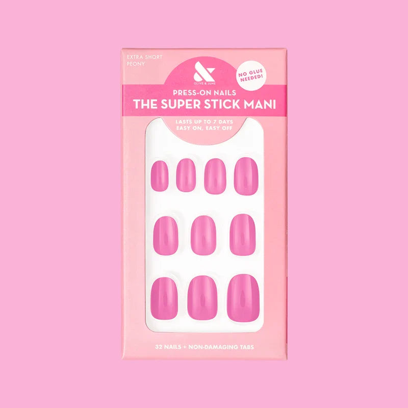 Peony | Extra Short | Round - Tab Press-On