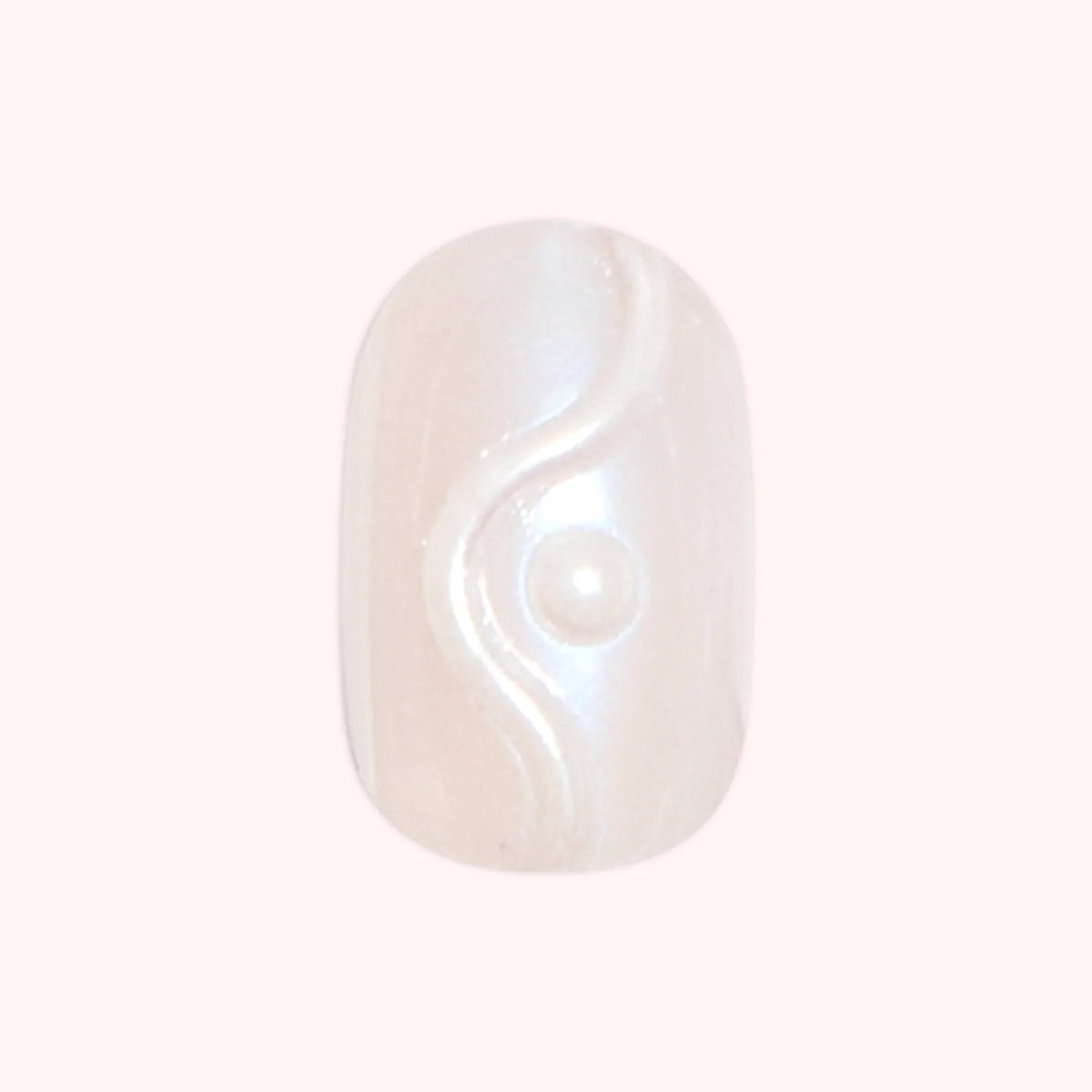 Pink Goldfish 3D Swirl - Press On | Extra Short | Round